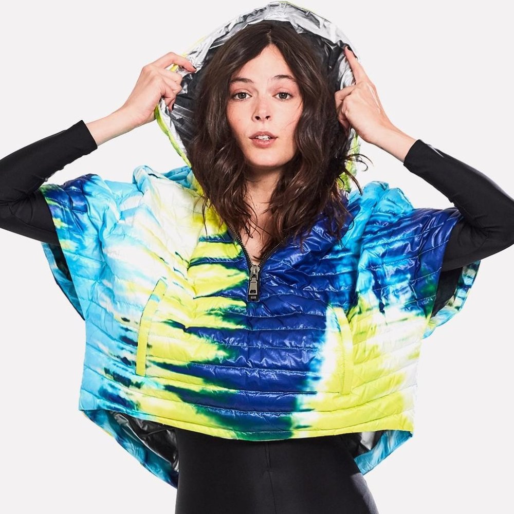 ROYLN Cropped Hi-Low Poncho - XS/S NWT
